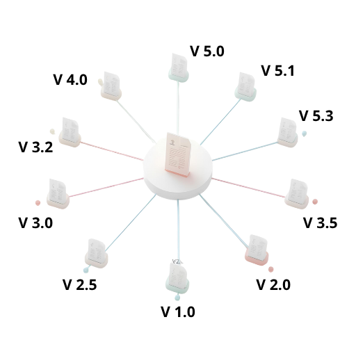 versiones de archivo